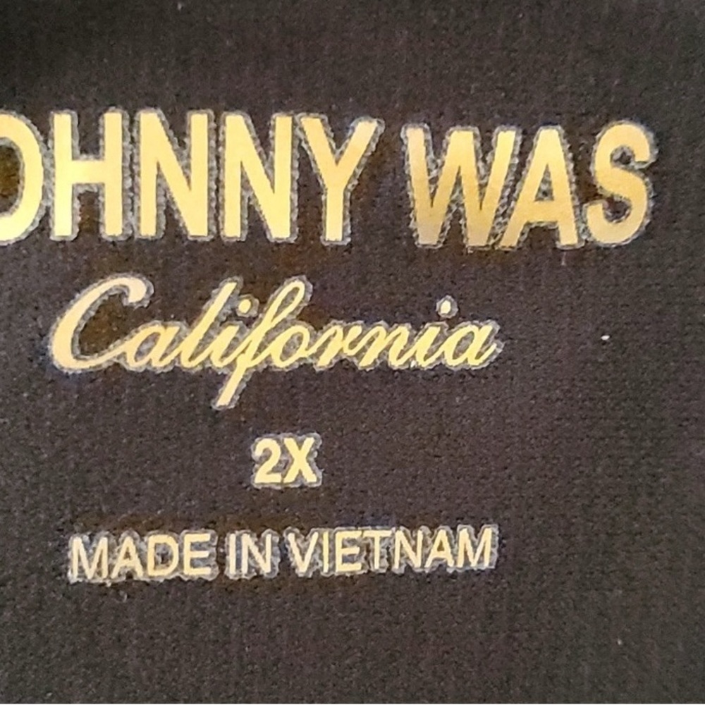 Johnny Was Black and Blue One Piece Swimsuit with Floral Design - Picture 6 of 7